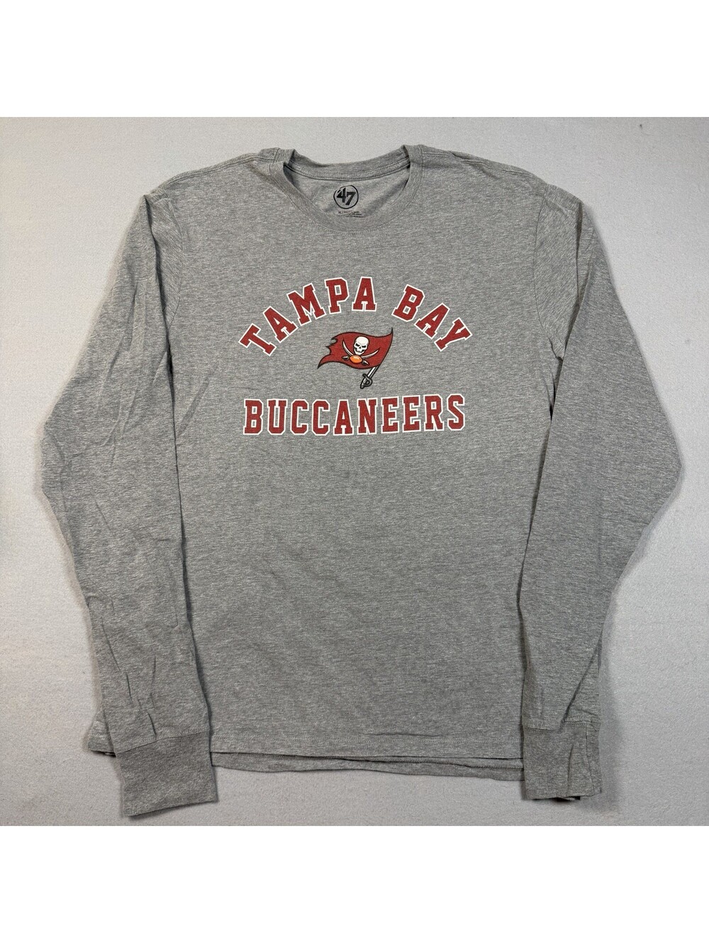 '47 Tampa Bay Buccaneers Mens Gray Long Sleeve Shirt XL